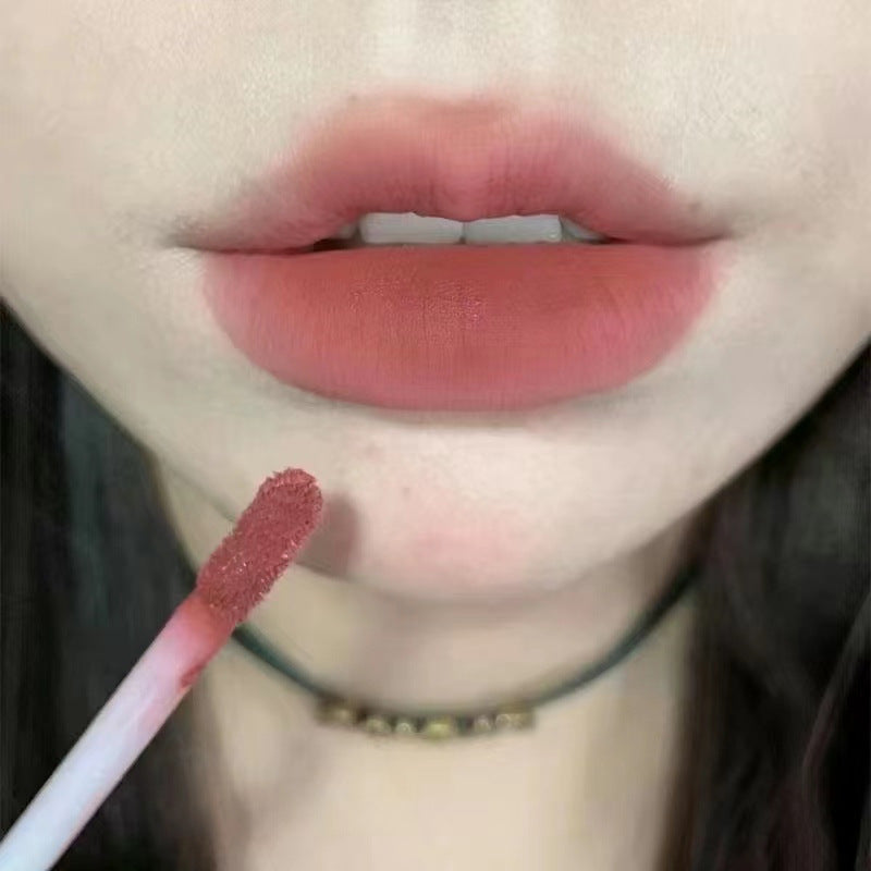 Ice Cream Lip Lacquer White Lipstick Velvet Matte Matte Lip Mud No Stain On Cup