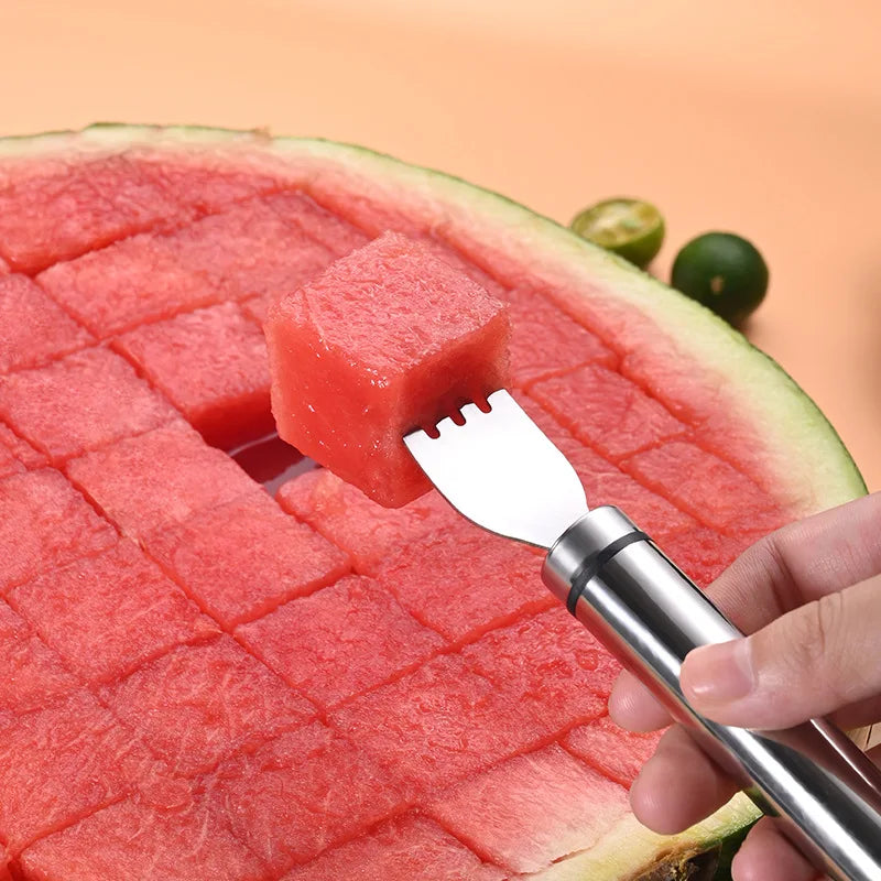 Stainless Steel Windmill Watermelon Cutter Artifact Salad Fruit Slicer Cutter Tool Watermelon Digger Kitchen Accessories Gadgets